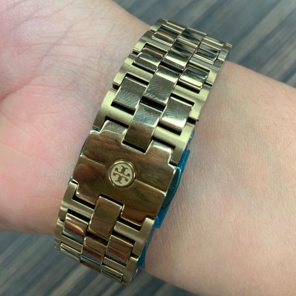 COPY - Tory Burch Gold & Blue The Chronograph 37m… - Picture 3 of 4